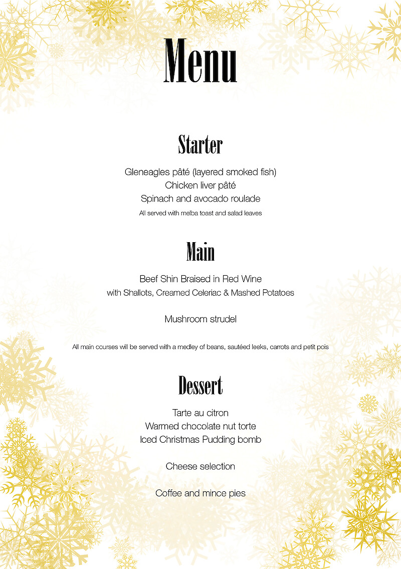 The party menu with randomly generated background pattern.