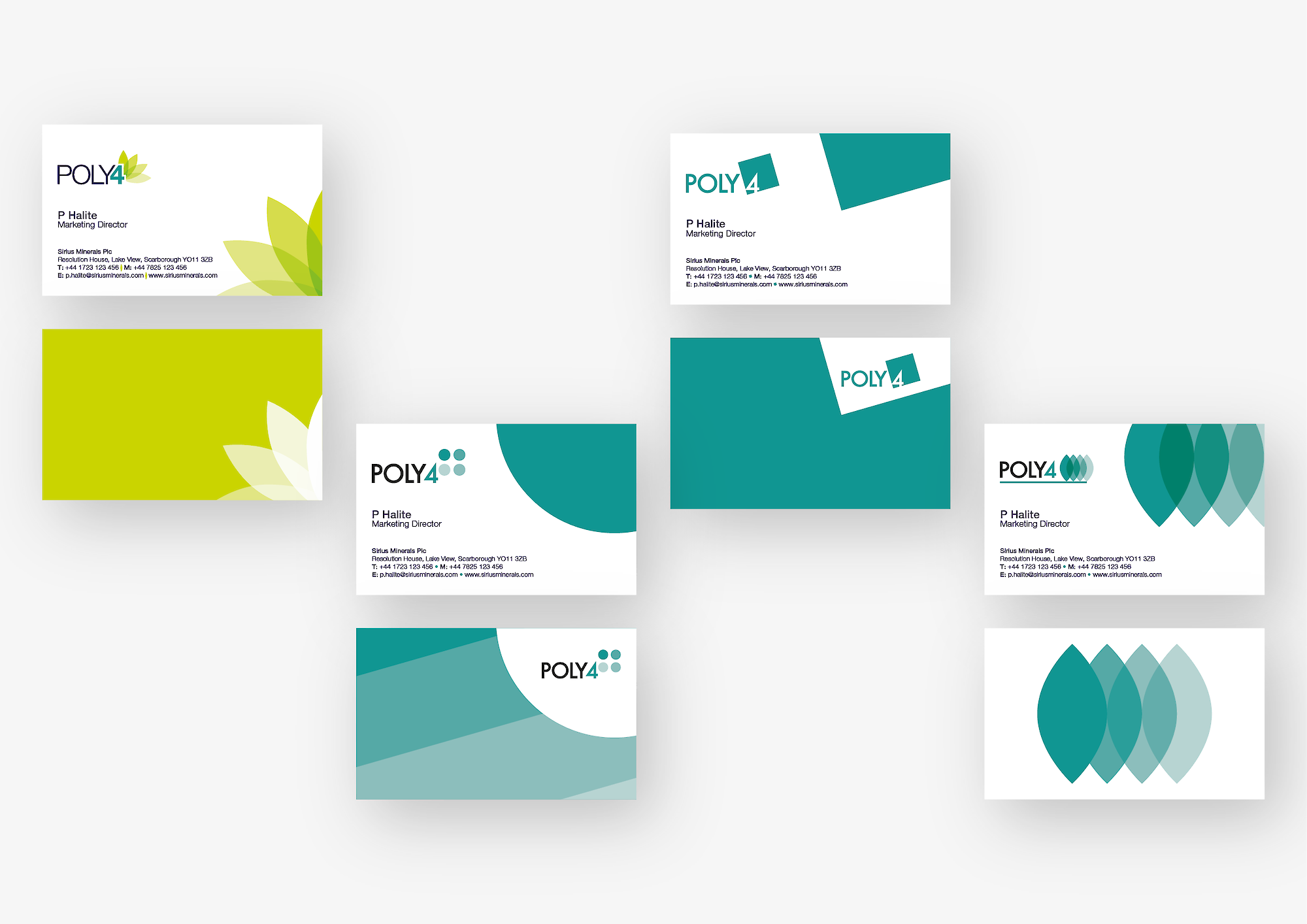 Poly4 branding/business card concepts
