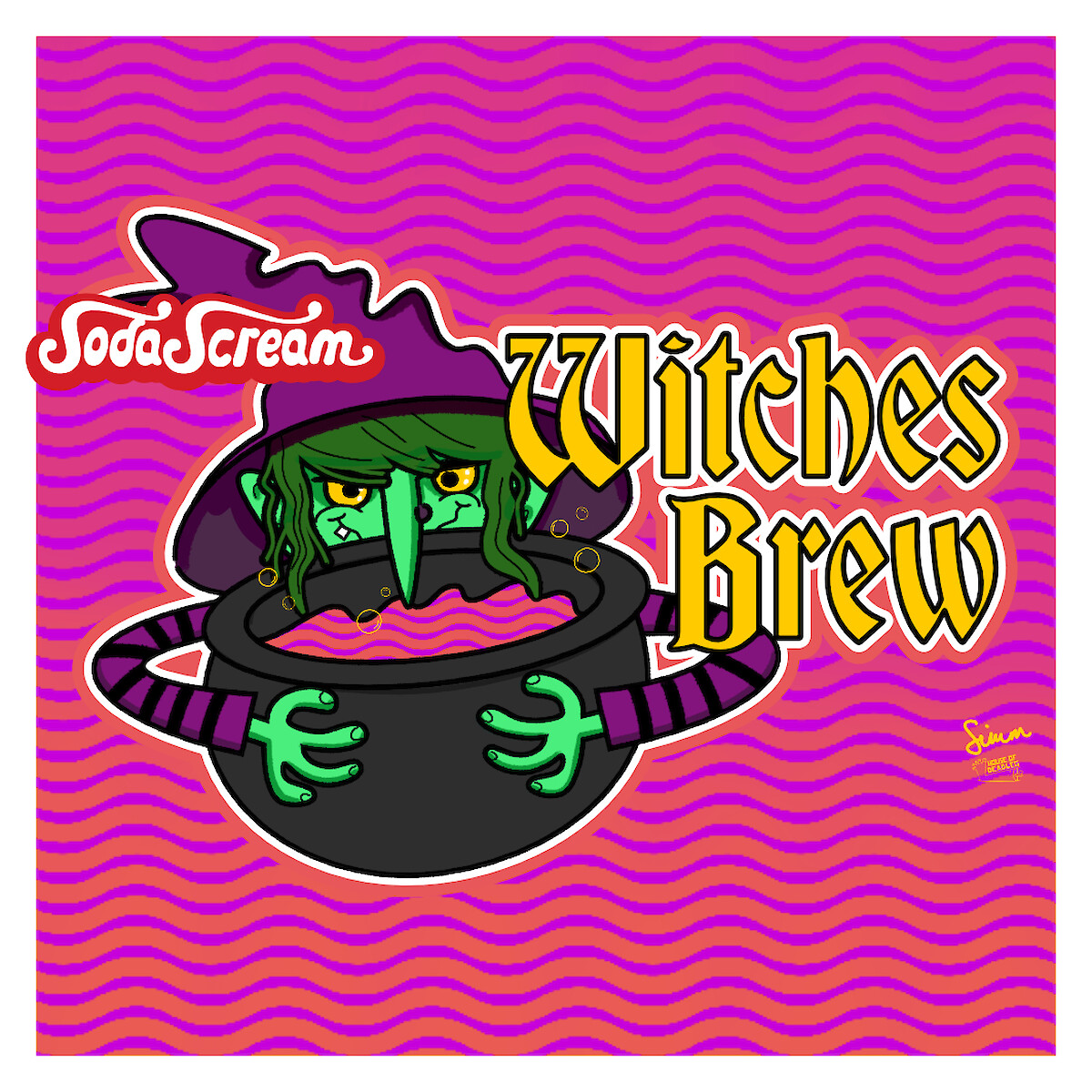 SodaScream Halloween soda syrup mockups – Witches Brew