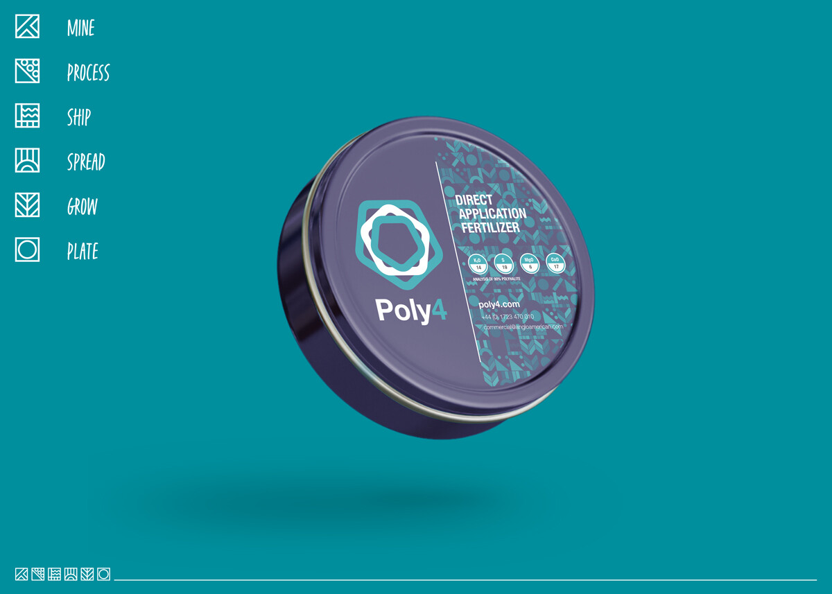 Poly4 Mine-to-Plate icon system concept